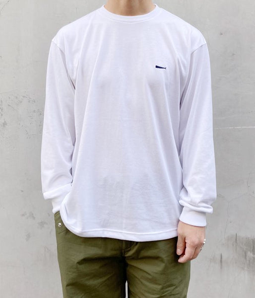 DESCENDANT/STRIP CREW NECK LS (WHITE)