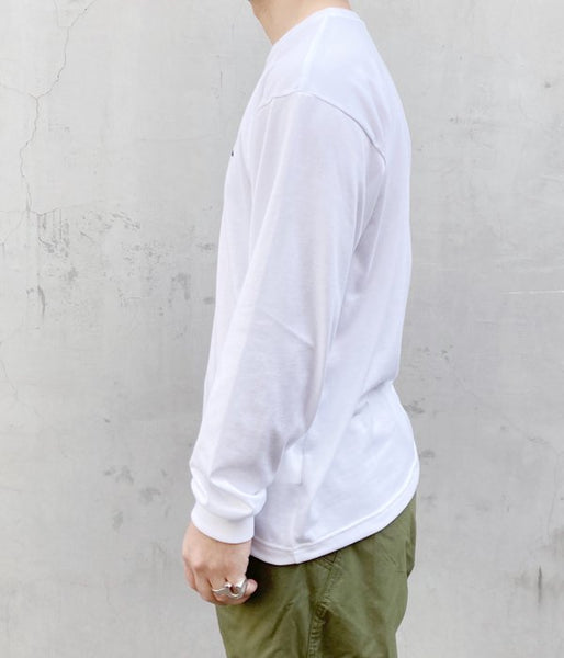 DESCENDANT/STRIP CREW NECK LS (WHITE)