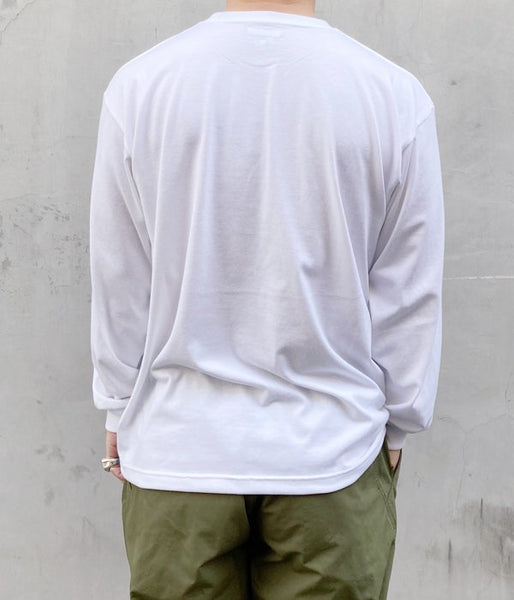 DESCENDANT/STRIP CREW NECK LS (WHITE)