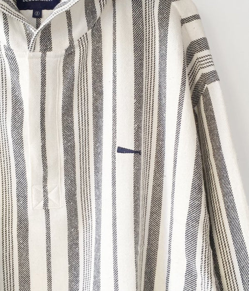 DESCENDANT/BAJA HOODED LS SHIRT (WHITE)