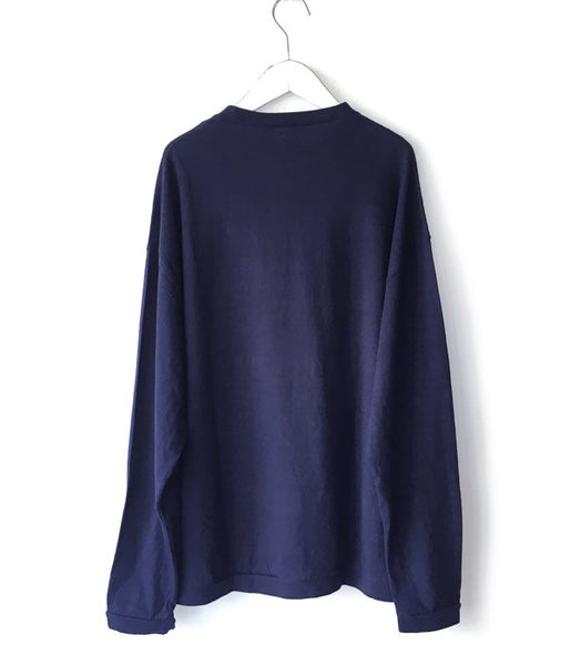 holk/WIDE LONGSLEEVE (NIGHT NAVY)