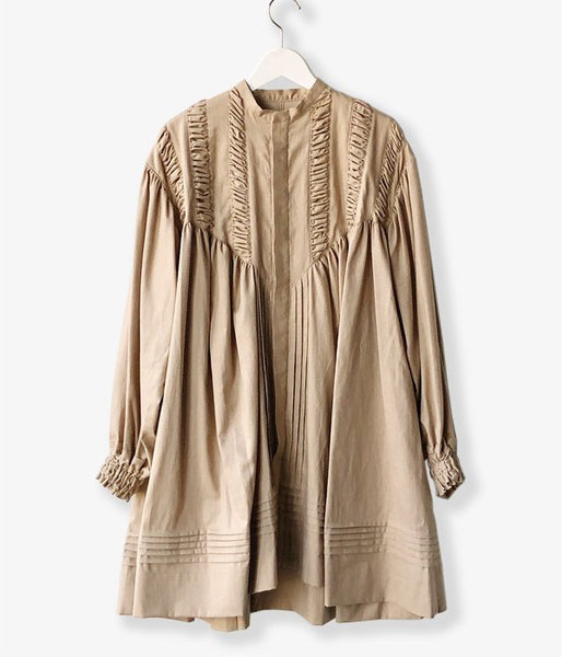 WRYHT/PLEATED NIGHT TOPS(DUNE/size1)