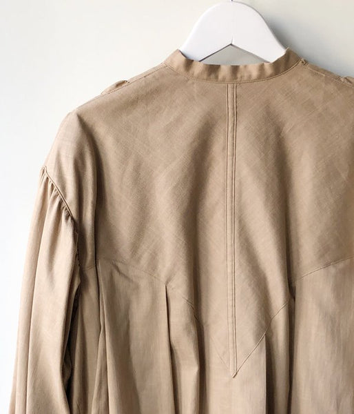 WRYHT/PLEATED NIGHT TOPS(DUNE/size1)