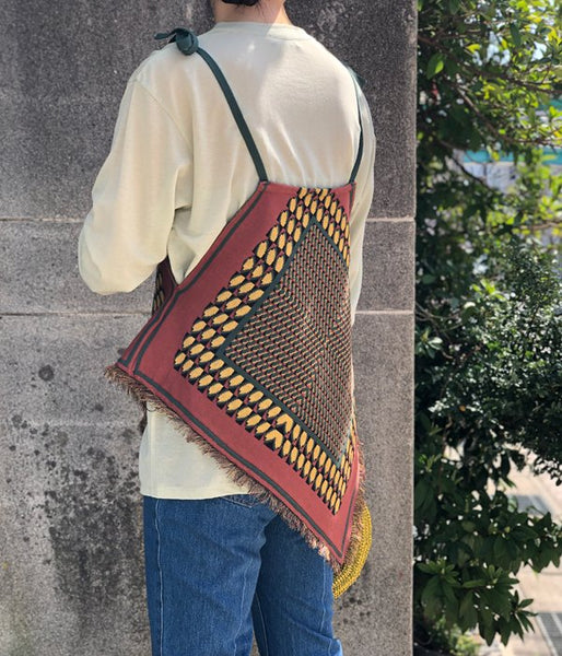 TAN/FRUITS JQ HALTER TOPS(RED TONE)