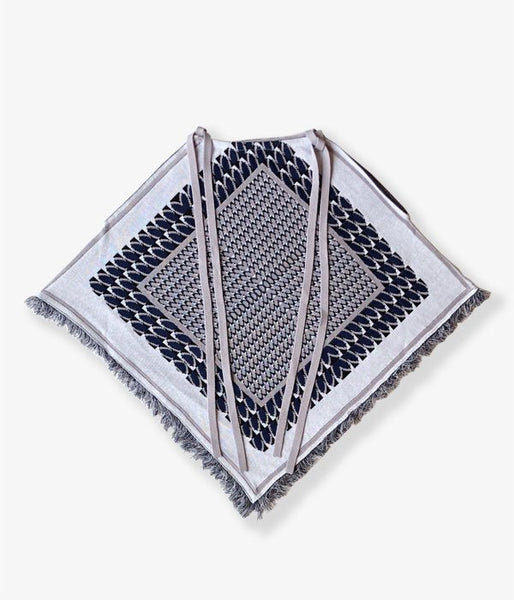 TAN/FRUITS JQ HALTER TOPS(BLUE TONE)