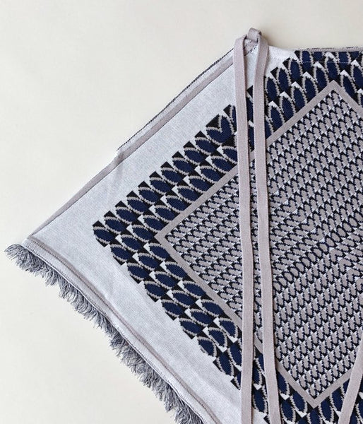 TAN/FRUITS JQ HALTER TOPS(BLUE TONE)