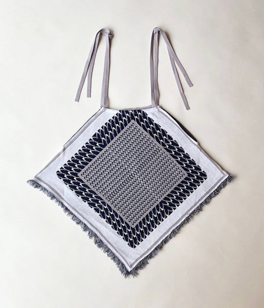 TAN/FRUITS JQ HALTER TOPS(BLUE TONE)