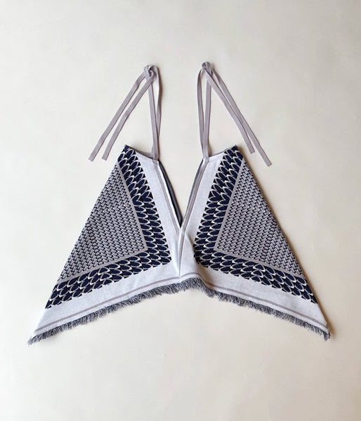 TAN/FRUITS JQ HALTER TOPS(BLUE TONE)