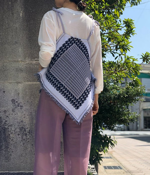 TAN/FRUITS JQ HALTER TOPS(BLUE TONE)