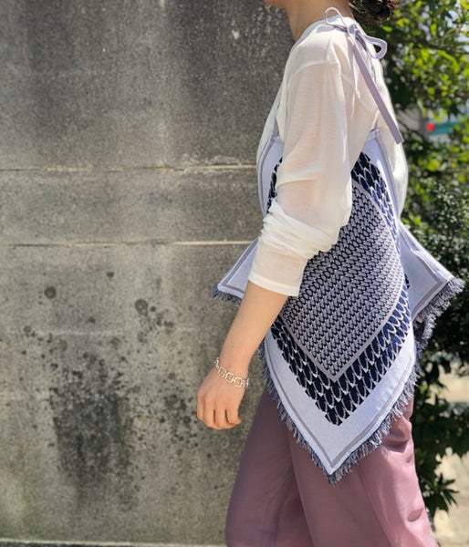 TAN/FRUITS JQ HALTER TOPS(BLUE TONE)