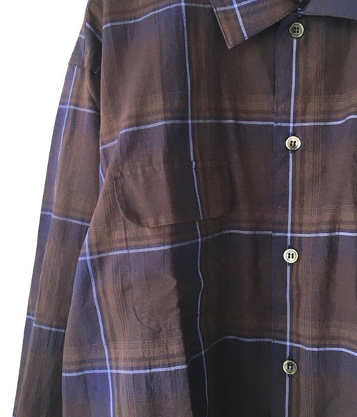 DESCENDANT/MILPITAS CHECK LS SHIRT (NAVY)