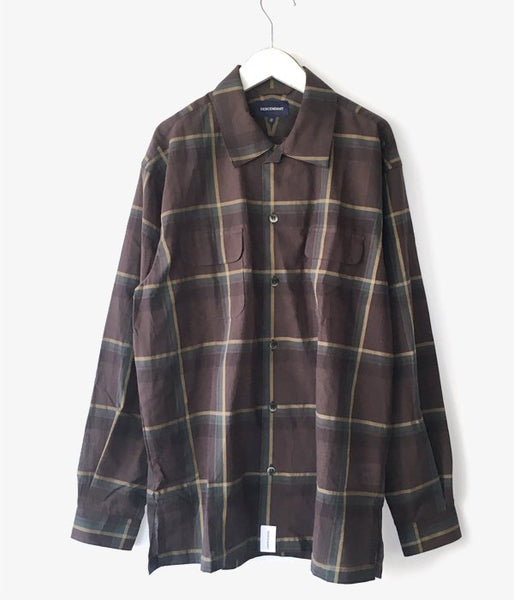 DESCENDANT/MILPITAS CHECK LS SHIRT (GREEN)