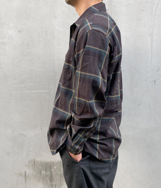 DESCENDANT/MILPITAS CHECK LS SHIRT (GREEN)