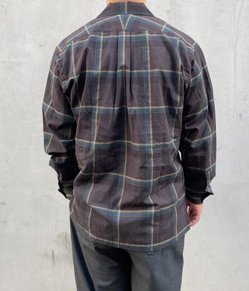 DESCENDANT/MILPITAS CHECK LS SHIRT (GREEN)