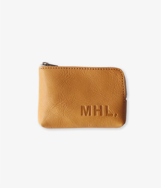 MHL./BASIC LEATHER POUCH S (YELLOW)
