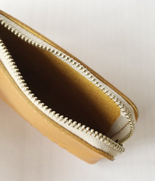 MHL./BASIC LEATHER POUCH S (YELLOW)