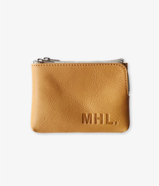 MHL./BASIC LEATHER W ZIP WALLET (YELLOW)