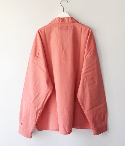 DESCENDANT/SALOON  PULLOVER LS SHIRT (PINK)