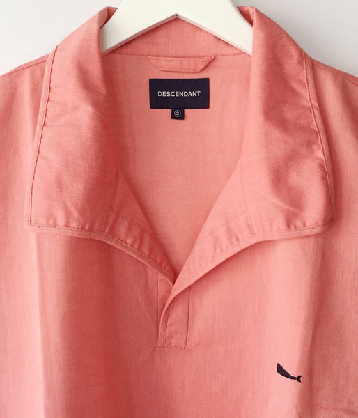DESCENDANT/SALOON  PULLOVER LS SHIRT (PINK)