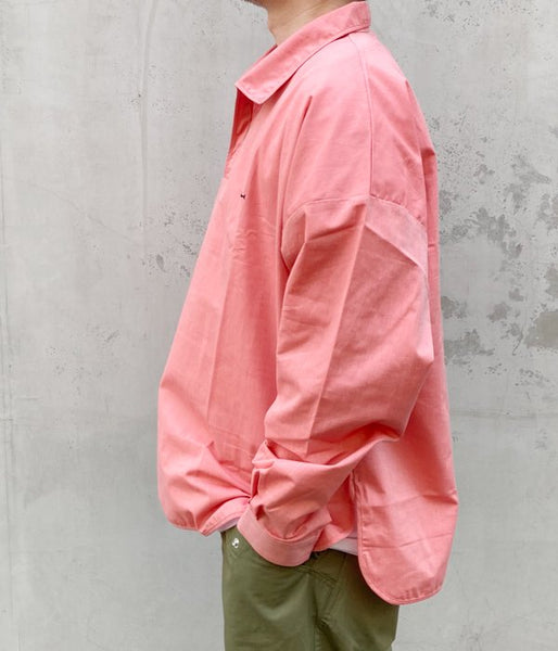 DESCENDANT/SALOON  PULLOVER LS SHIRT (PINK)