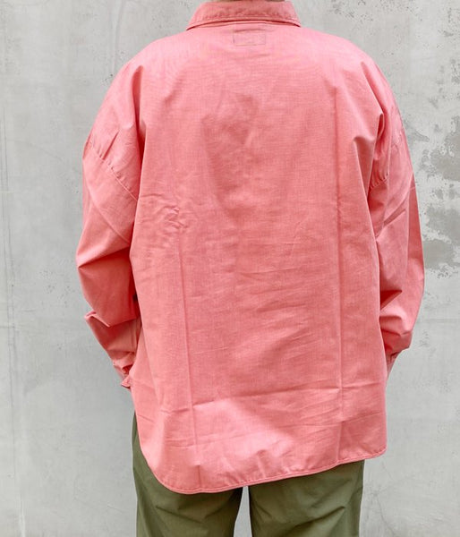 DESCENDANT/SALOON  PULLOVER LS SHIRT (PINK)