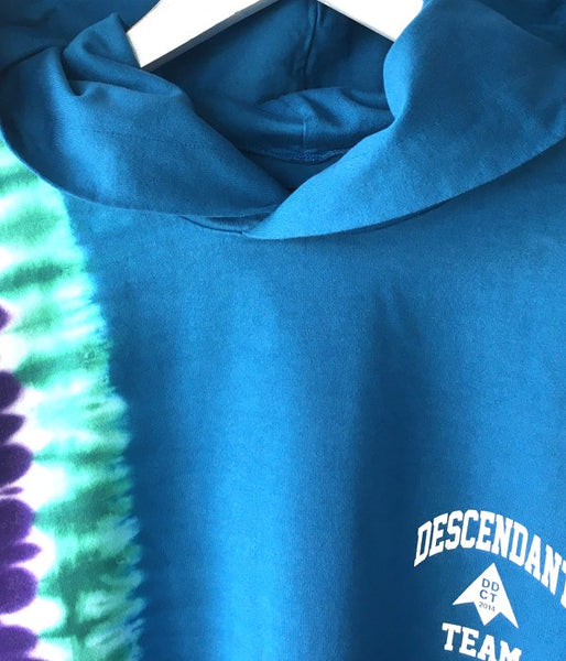 DESCENDANT/SEAL HOODED LS TIE DYE (BLUE)