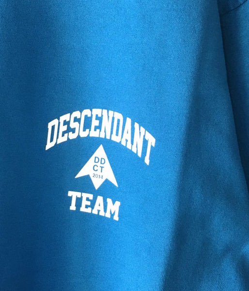 DESCENDANT/SEAL HOODED LS TIE DYE (BLUE)