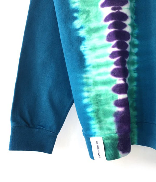 DESCENDANT/SEAL HOODED LS TIE DYE (BLUE)