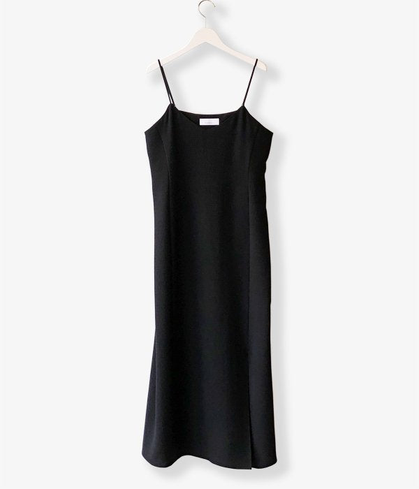 PHEENY ブラックキャミソール　フィーニー　pheeny Ｔシャツ　ワンピ PHEENY/DOBBY CAMISOLE DRESS(BLACK)