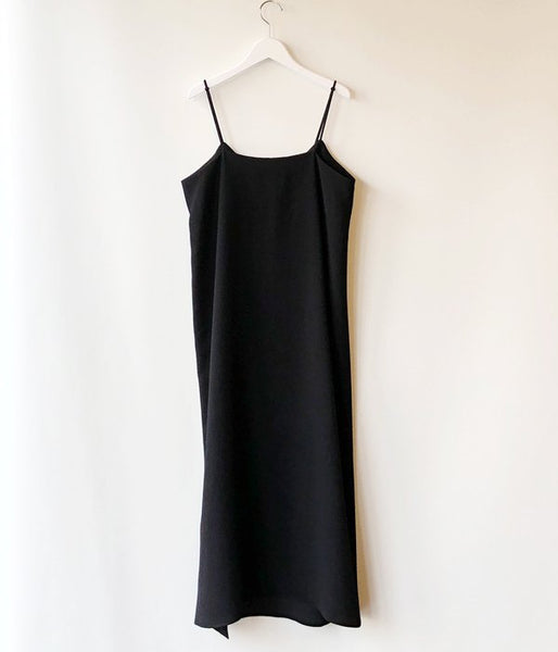 PHEENY/DOBBY CAMISOLE DRESS(BLACK)