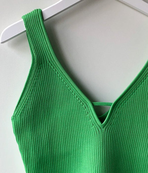 TAN/UV/NECK CAMI(LT.GREEN)