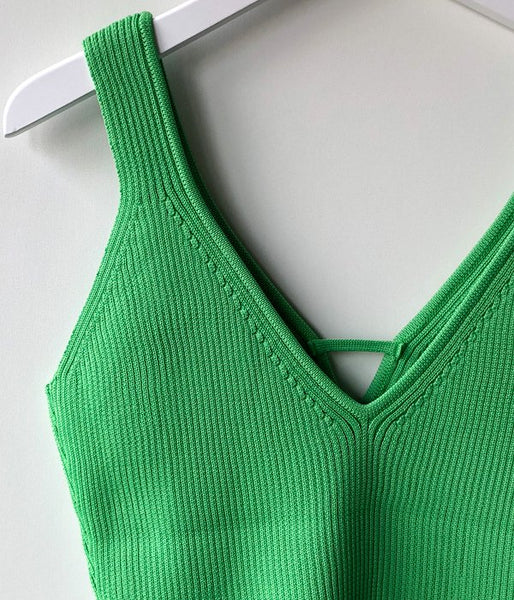 TAN/UV/NECK CAMI(LT.GREEN)