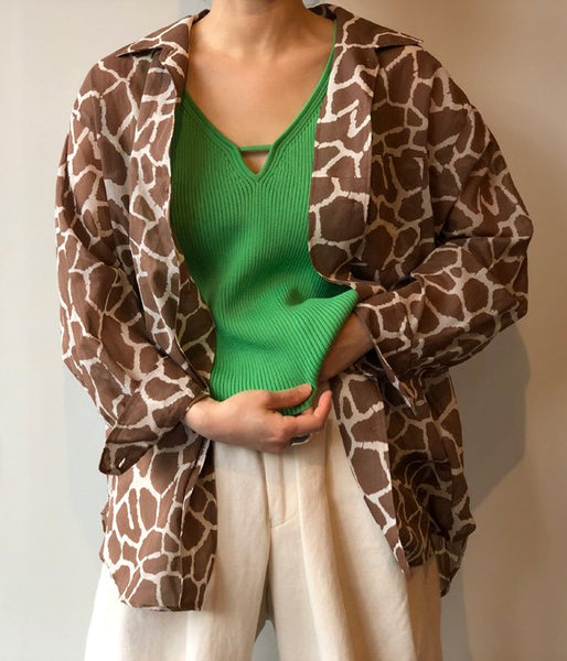 TAN/UV/NECK CAMI(LT.GREEN)