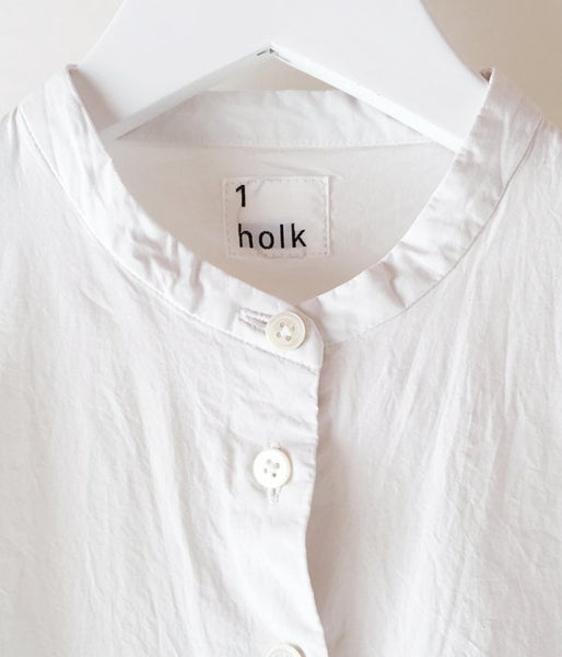 holk/SHIRT DRESS (OYSTER WHITE)