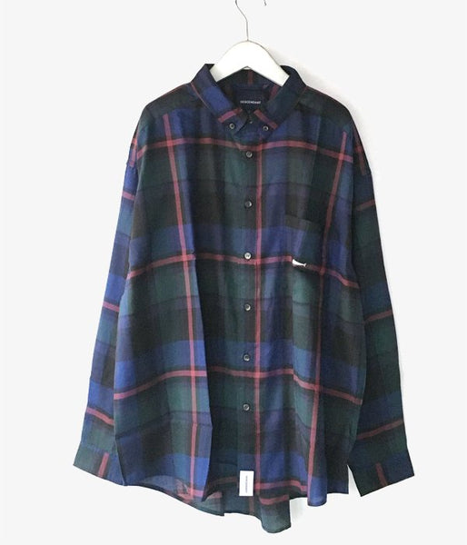 DESCENDANT/HYANNIS B.D LS SHIRT FULL SIZE (NAVY)