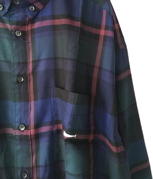 DESCENDANT/HYANNIS B.D LS SHIRT FULL SIZE (NAVY)