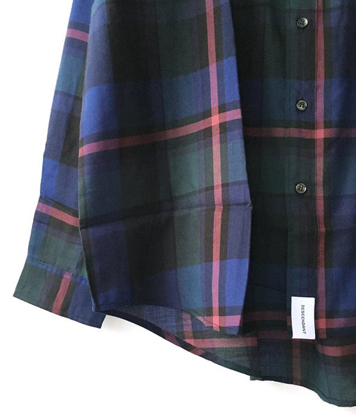 DESCENDANT/HYANNIS B.D LS SHIRT FULL SIZE (NAVY)
