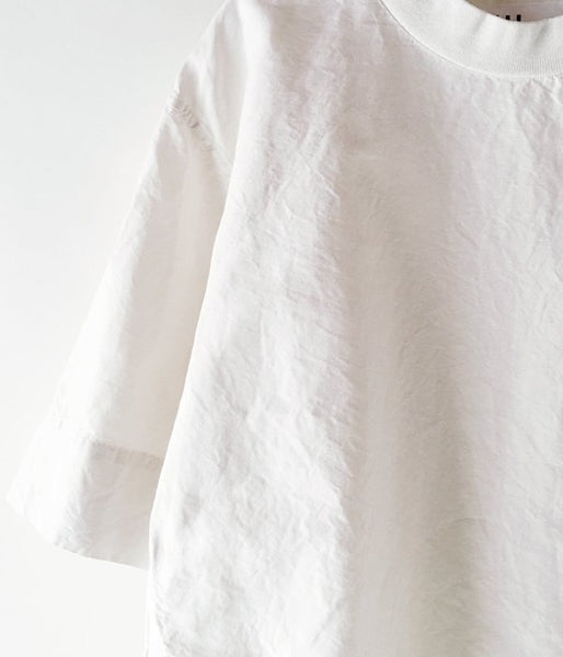 MHL./DRY COTTON LINEN P/O SHIRT (WHITE)