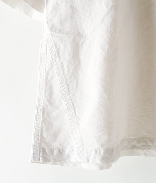 MHL./DRY COTTON LINEN P/O SHIRT (WHITE)