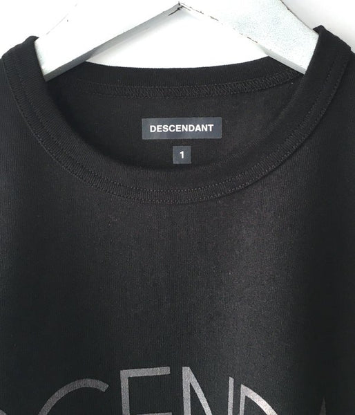 DESCENDANT/PADDLE CREW NECK SS (BLACK)