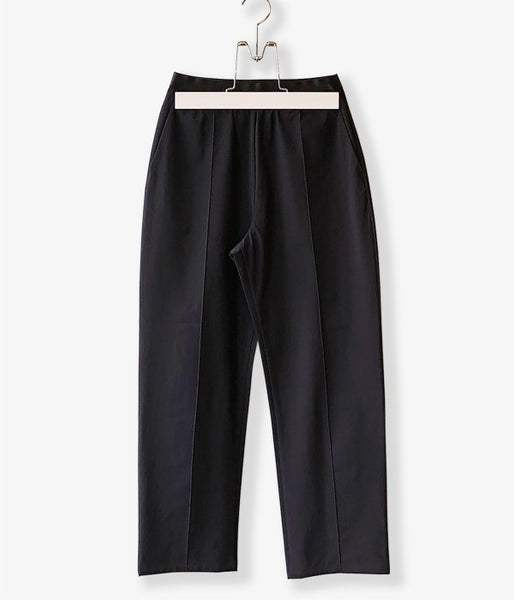 PHEENY/NYLON 4WAY CLOTH EASY SLACKS(BLACK)