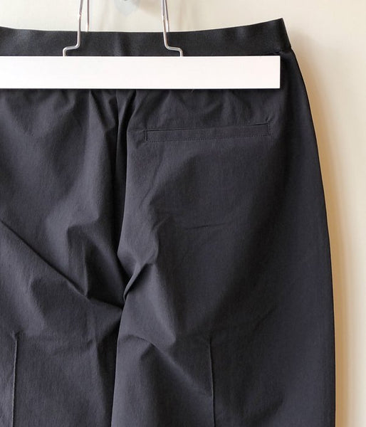 PHEENY/NYLON 4WAY CLOTH EASY SLACKS(BLACK)