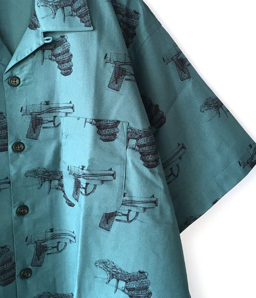 DESCENDANT/SPLASH TEXTILE SS SHIRT (GREEN)