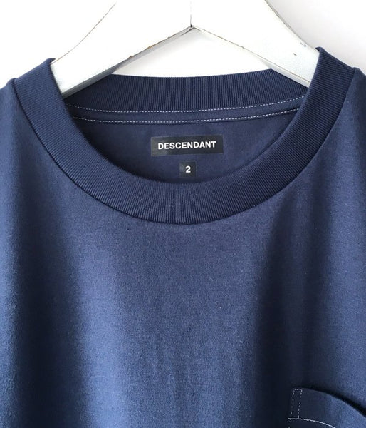DESCENDANT/CROP CREW NECK SS (NAVY)