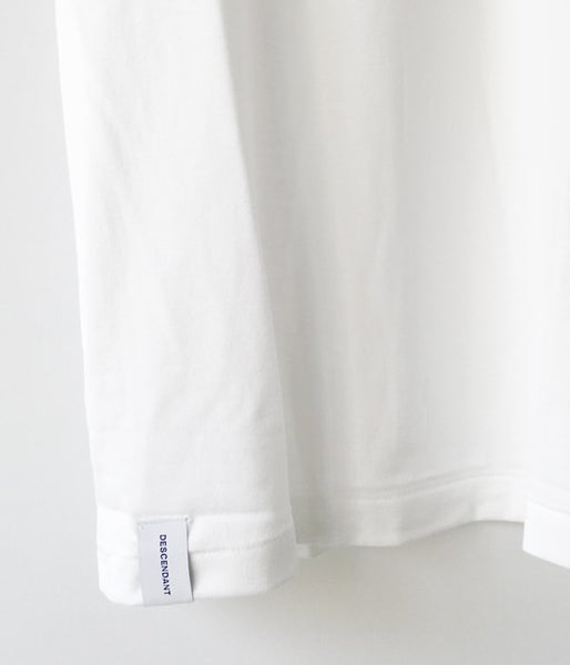 DESCENDANT/CROP CREW NECK SS (WHITE)