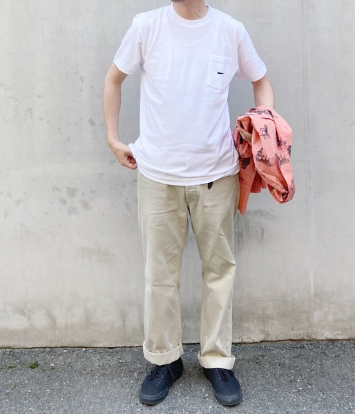 DESCENDANT/CROP CREW NECK SS (WHITE)