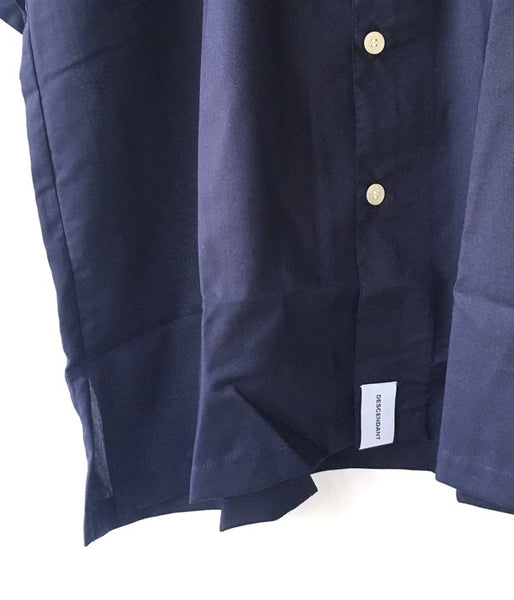 DESCENDANT/ACHIEVE RAYON SS SHIRT (NAVY)