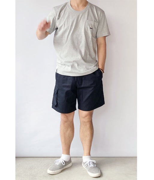 DESCENDANT/CROP U NECK SS (GRAY)