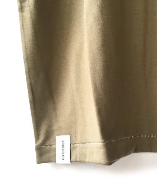 DESCENDANT/CROP U NECK SS (OLIVE DRAB)