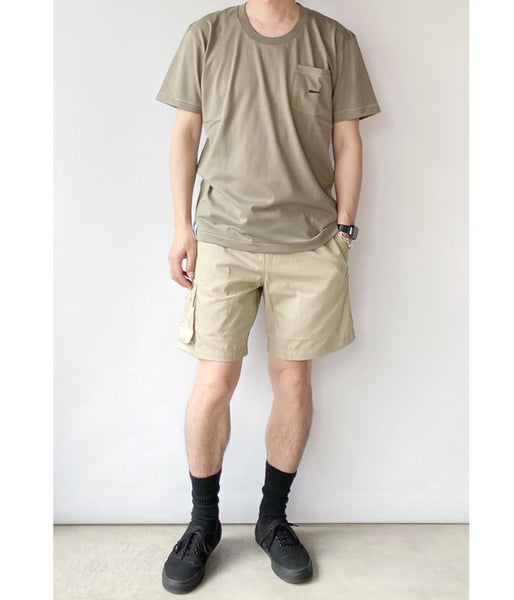 DESCENDANT/CROP U NECK SS (OLIVE DRAB)